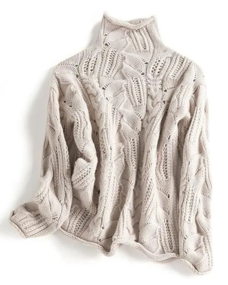 Street Wave Cashmere Pullover Luxury Knit For Women Soft Essential Winter Weight