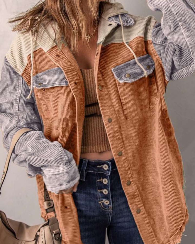 Street Wave Corduroy Jacket For Women Warm Cozy Chic Timeless Style Perfect Layering Piece For Everyday Outfits
