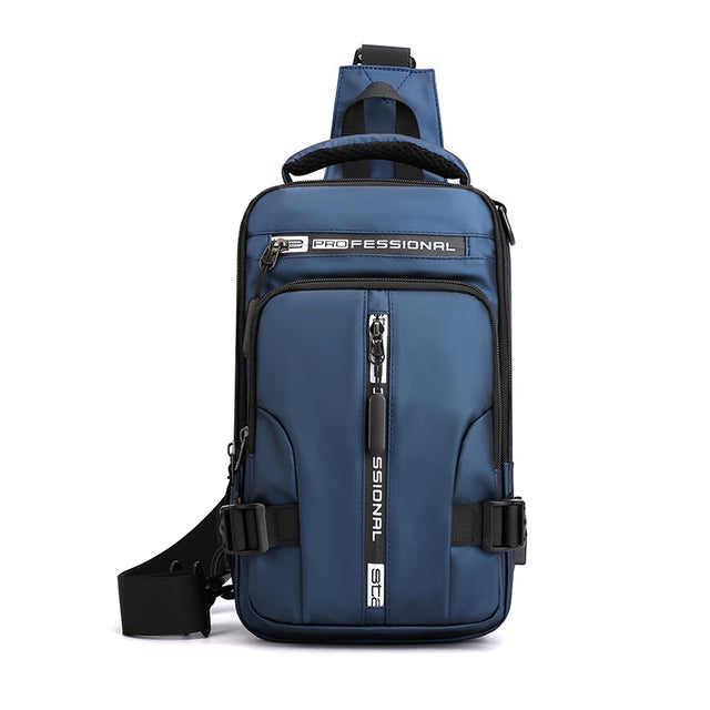 Streetwave Waterproof USB Rechargeable Sling Backpack For Outdoor Enthusiasts Durable Lightweight
