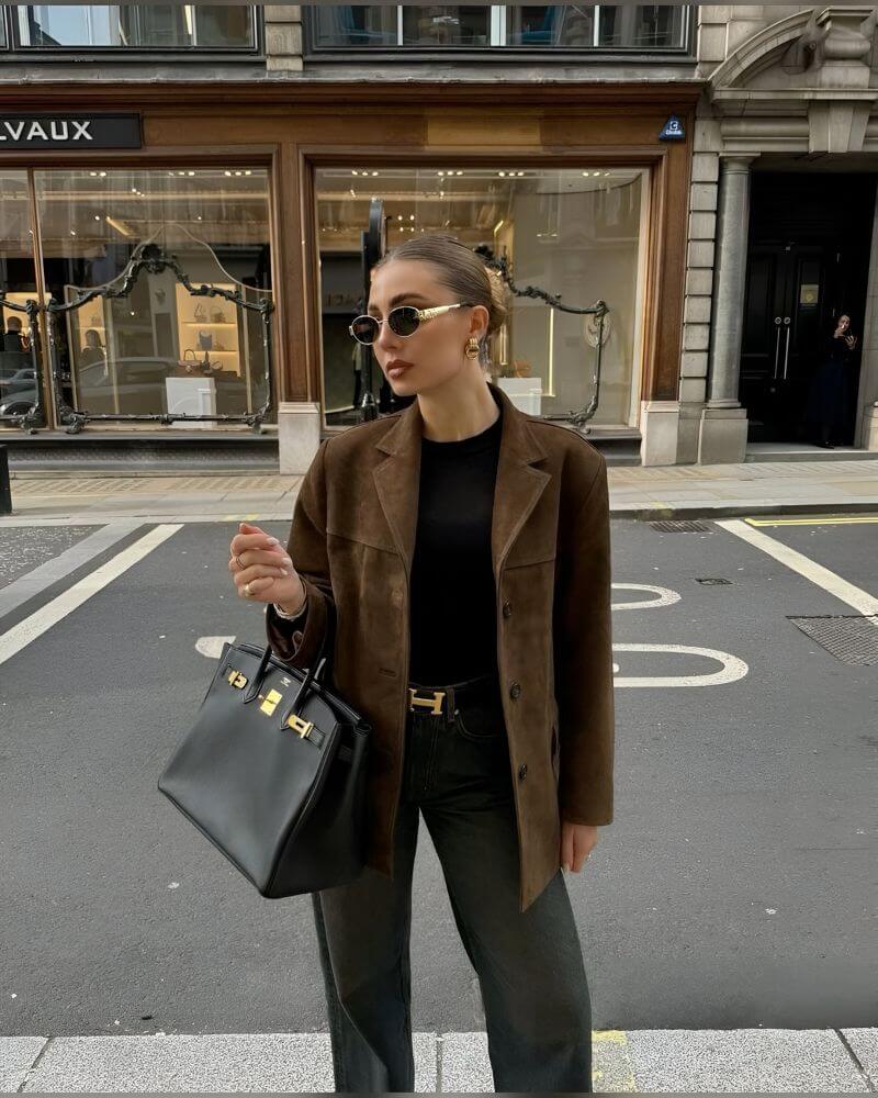 Street Wave Womens Suede Jacket Timeless Elegance With Modern Charm Premium Quality Outerwear