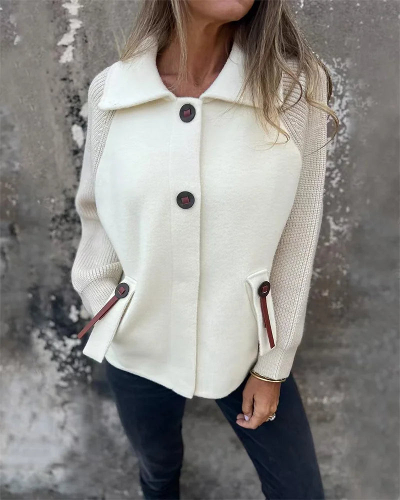 Street-Wave Lightweight Women’s Jacket For Fall And Winter, Cozy Warmth, Stand Collar, Pockets