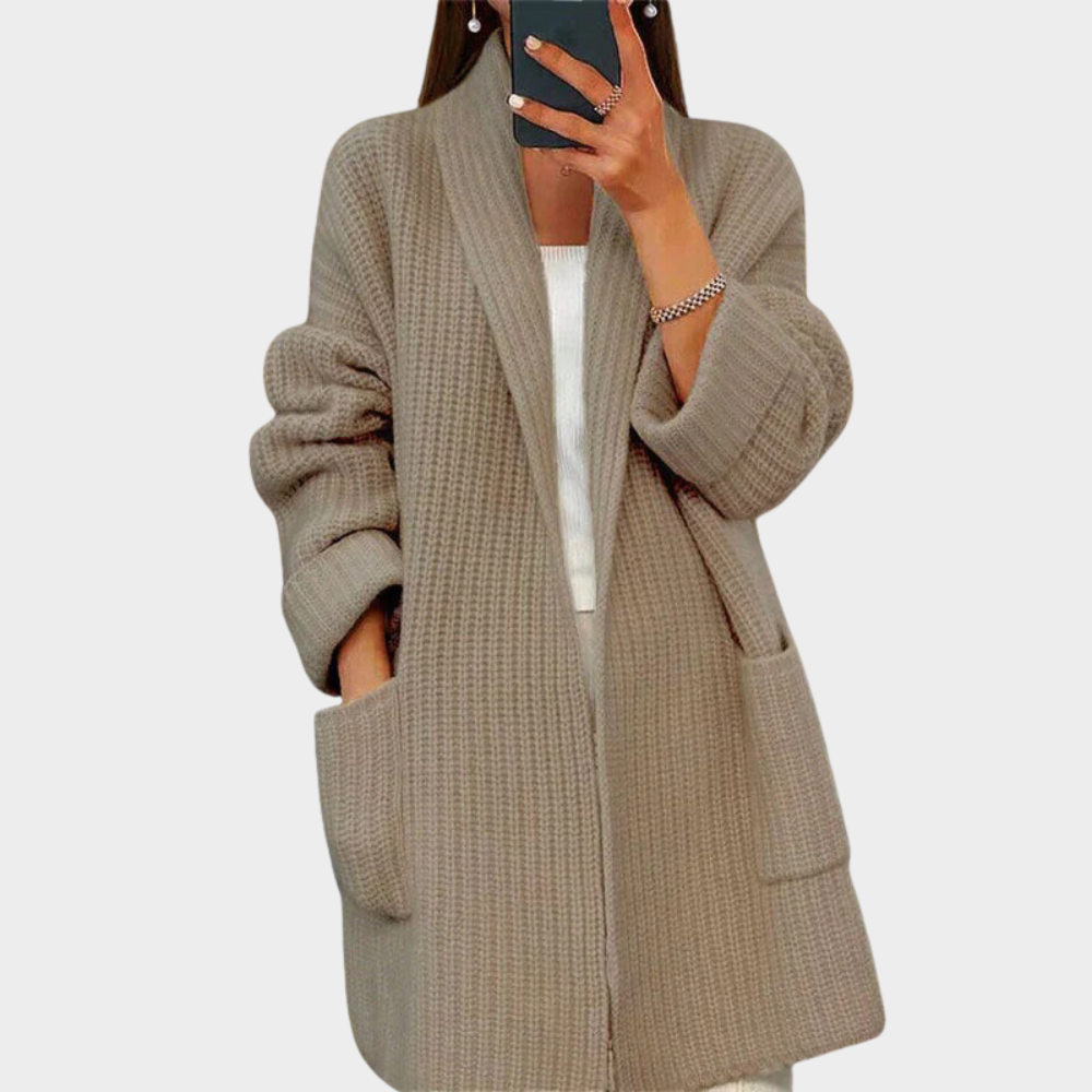 Street-Wave Wool Cardigan for Women, Cozy Knit Warmth, Effortless Layering and Style
