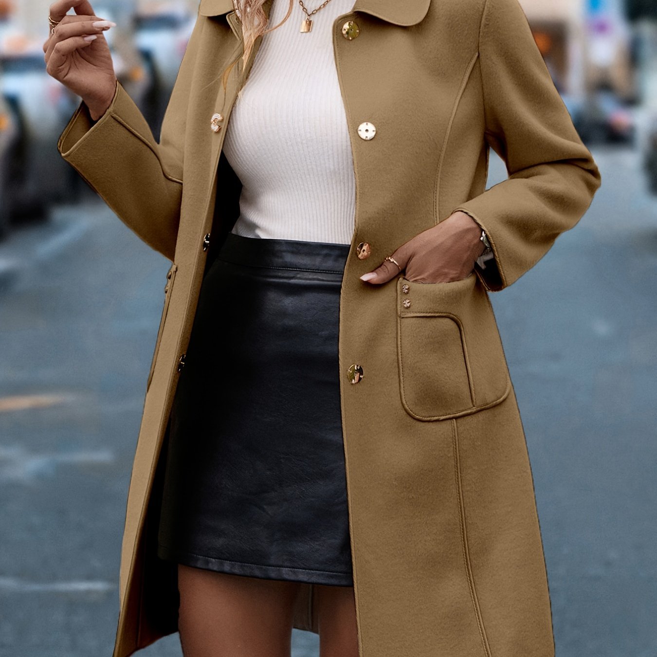 Street-wave Coat For Women Effortless Style Premium Comfort And Durable Details For Modern Wardrobe