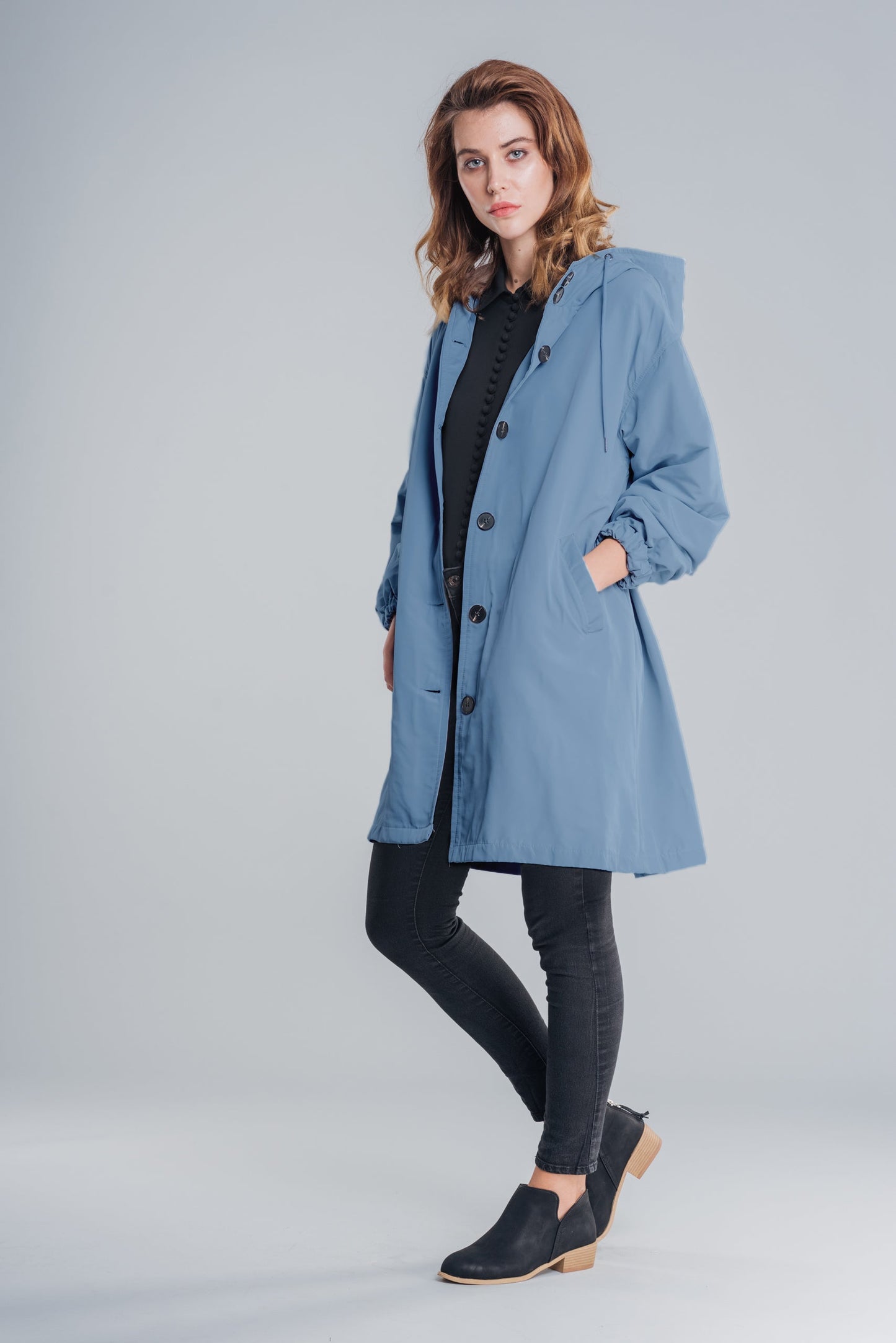 Street-Wave Waterproof Hooded Windbreaker Plus Size Rain Jacket For Women Everyday Comfort