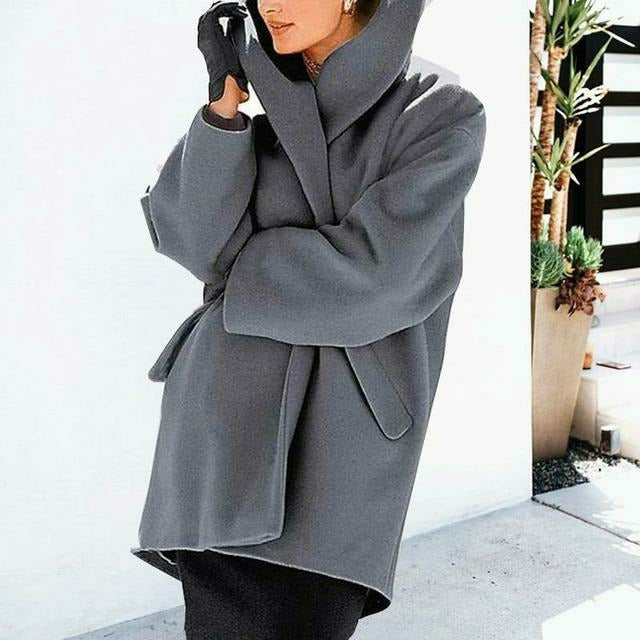Street-Wave Adjustable Oversized Coat For Urban Professionals And Streetwear Fans Comfort