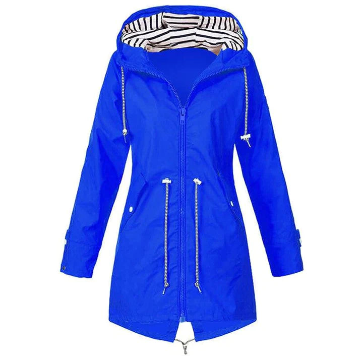 Street-wave Women's Waterproof Hooded Rain Jacket Stylish All Weather Outdoor Gear