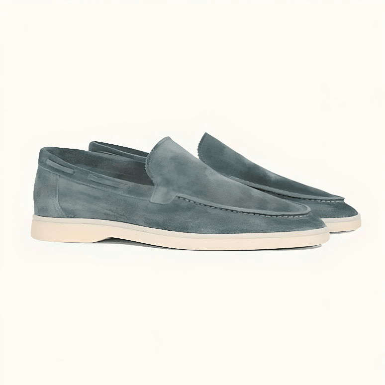 Street Wave Men's Leather Loafers for All Day Comfort, Premium Suede, Office to Casual