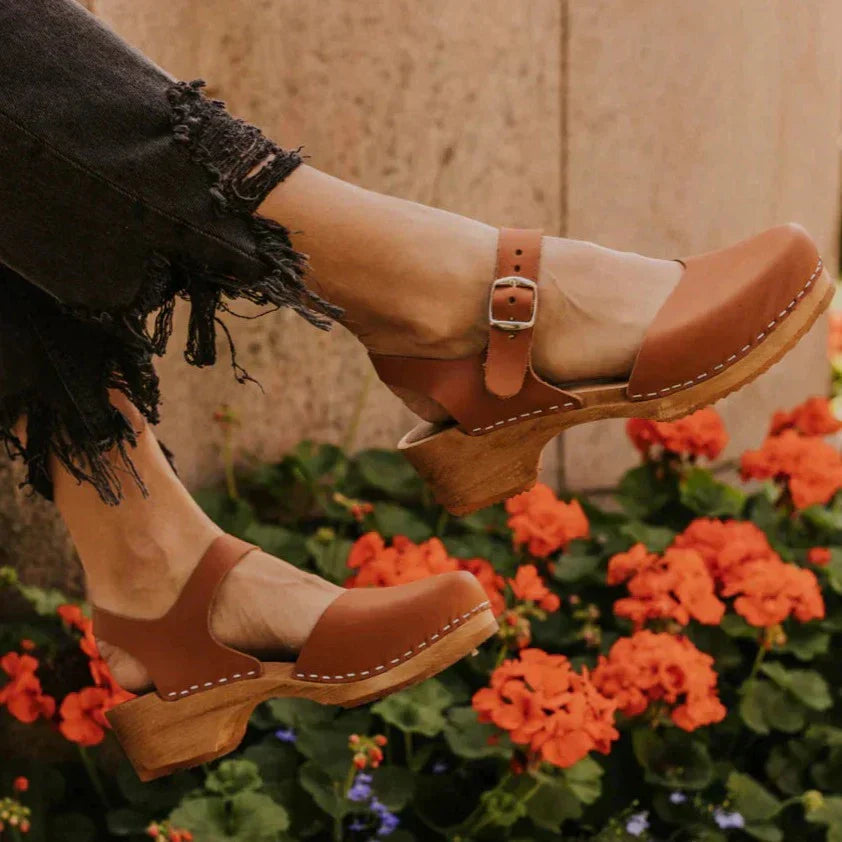Lorraine Womens Wedge Pumps With Ankle Strap For Office And Occasions All Day Comfort