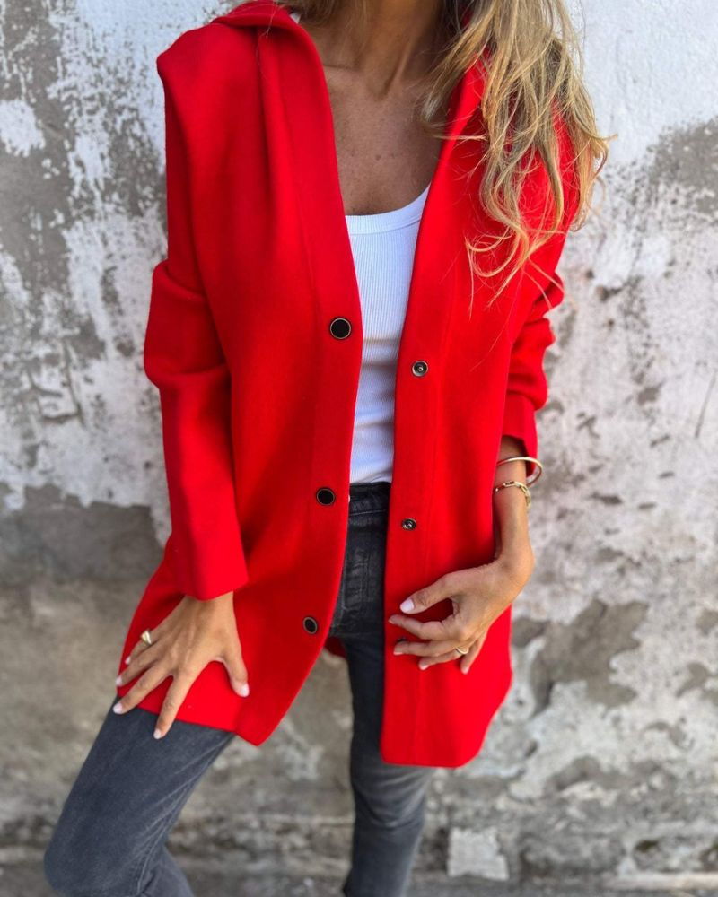 Street-wave Casual Hooded Coat for Women Soft Cozy Cotton Blend Jacket with Pockets Effortless Chic