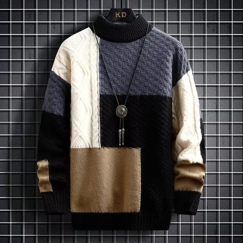 Streetwave Mens Knit Pullover Cozy Warmth With Modern Fit For Men Winter Sweater