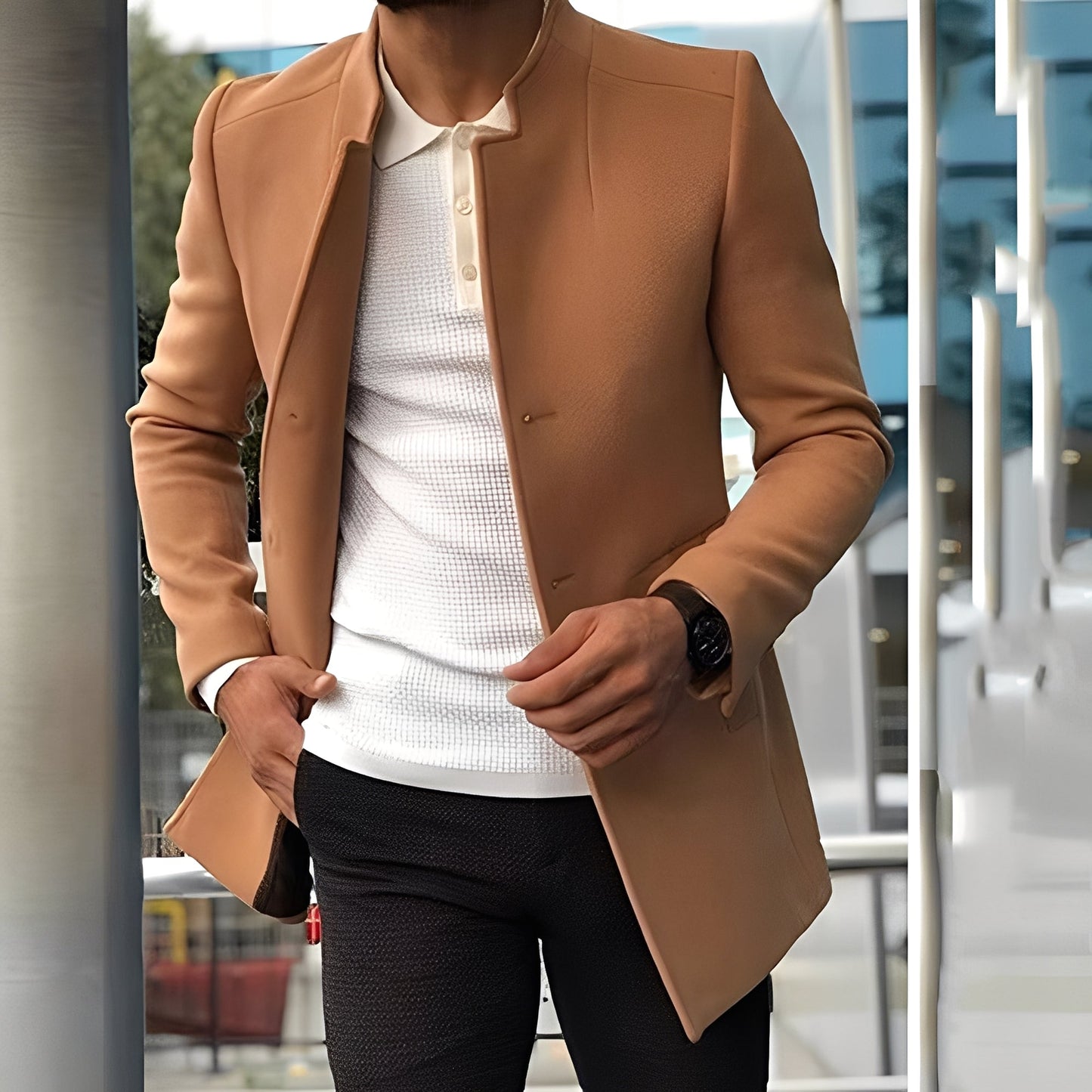 Street-Wave Premium Slim Fit Jacket For Men Elegant Warmth And Comfort All Day Everyday Style