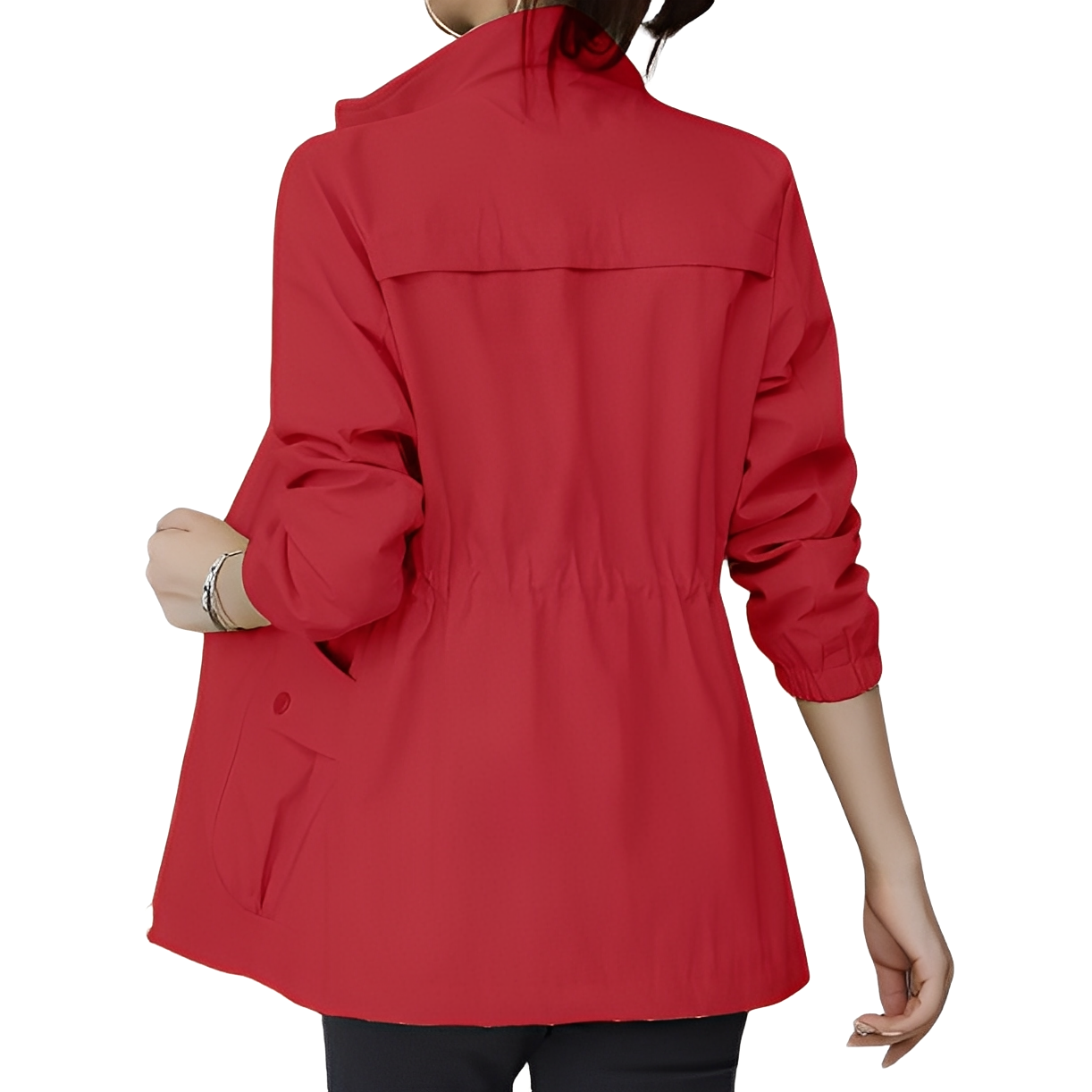 Street-wave Women's Adjustable Waist Jacket for a Tailored Fit, Durable Comfort, Modern Style