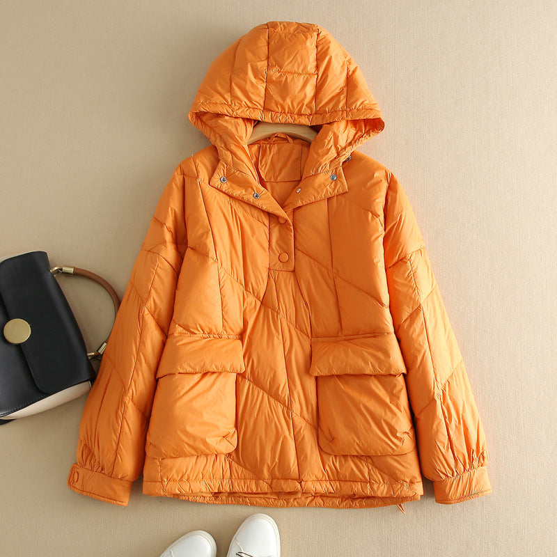 Street Wave Womens Puffer Jacket Hooded Insulated Winter Coat With Warmth And Cozy Comfort