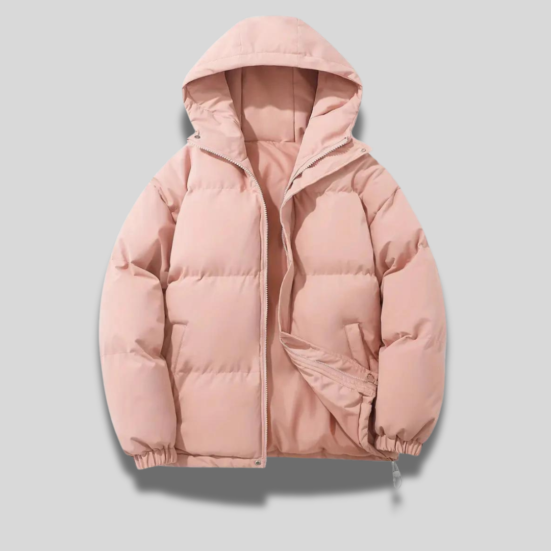 Street-Wave Womens Bomber Jacket - Modern Cozy Winter Coat With Hood For Warmth And Style