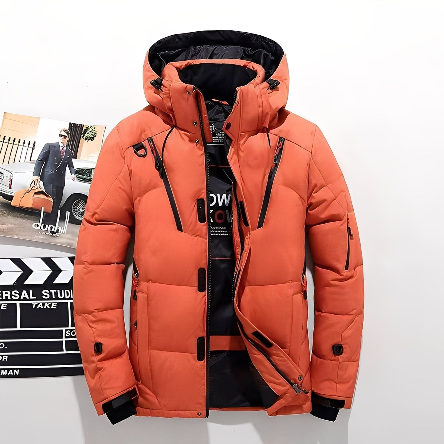 Street-wave Men's Puffer Winter Jacket Warm Insulation, Windproof, Modern Design