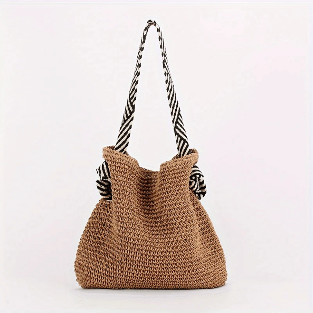 Street-Wave Caitlyn Bohemian Tote Bag - Handwoven Eco Friendly Materials For Spacious Everyday Use