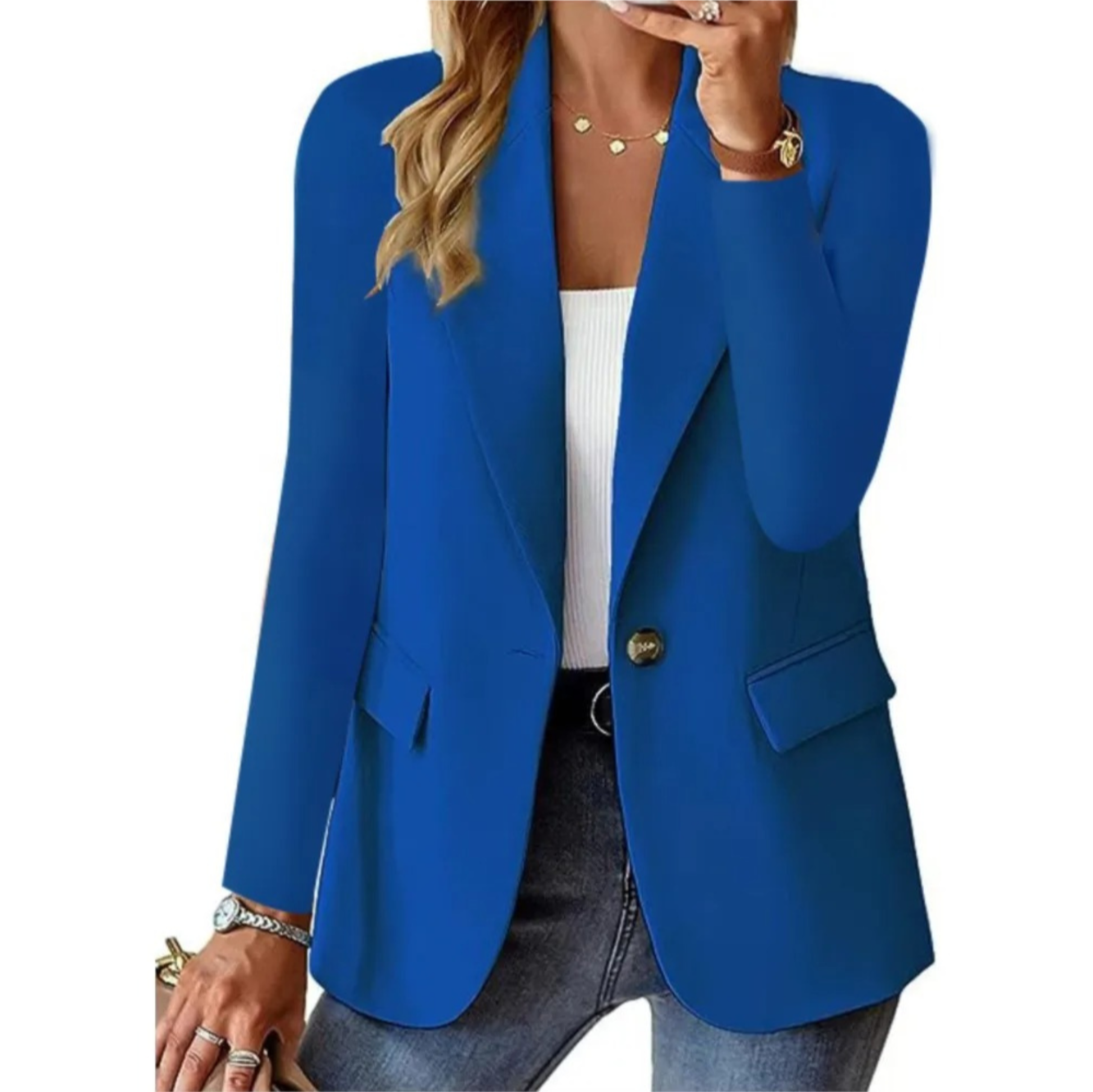 Street-Wave Longline Blazer For Women Chic Everyday Elegance Versatile Office Essential