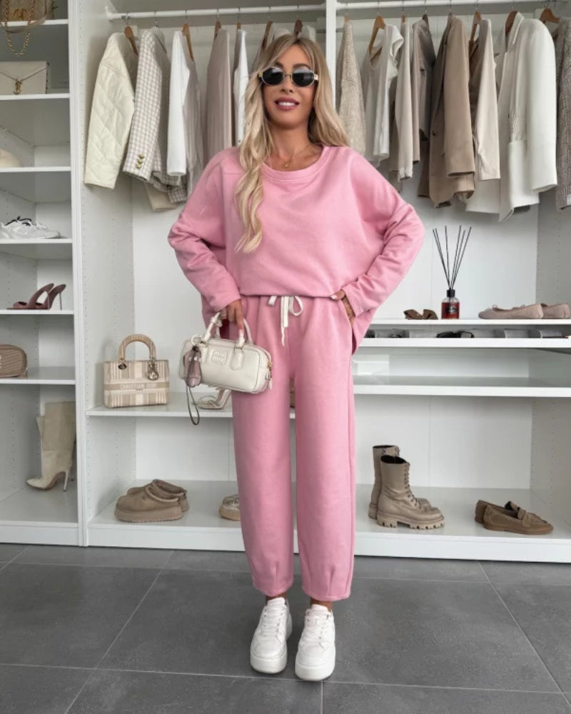 Street-wave Two Piece Loungewear Set For Women Ultra Cozy Soft Yellow Comfort And Effortless Style