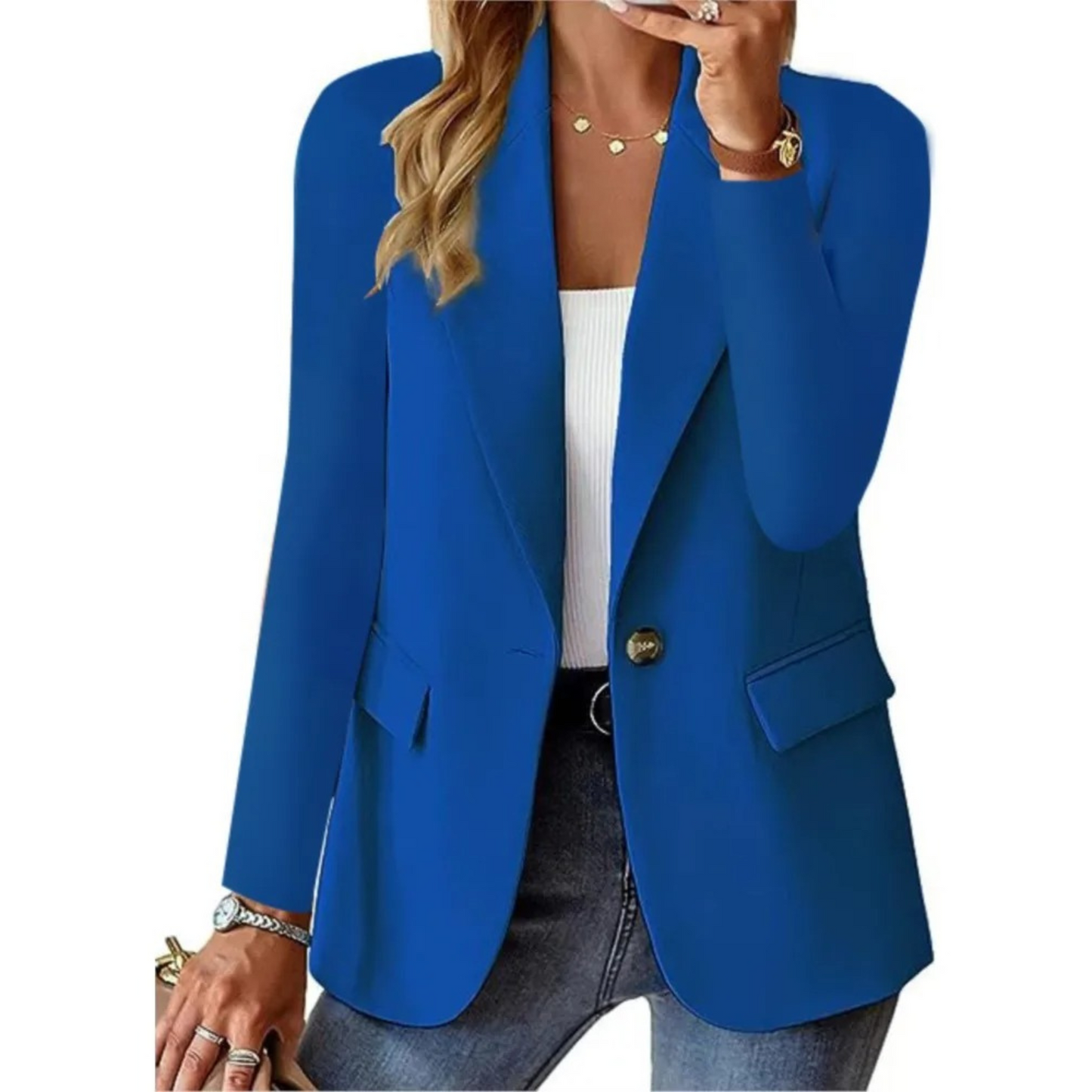 Streetwave Women Elegant Slim Pocket Blazer Autumn Edition