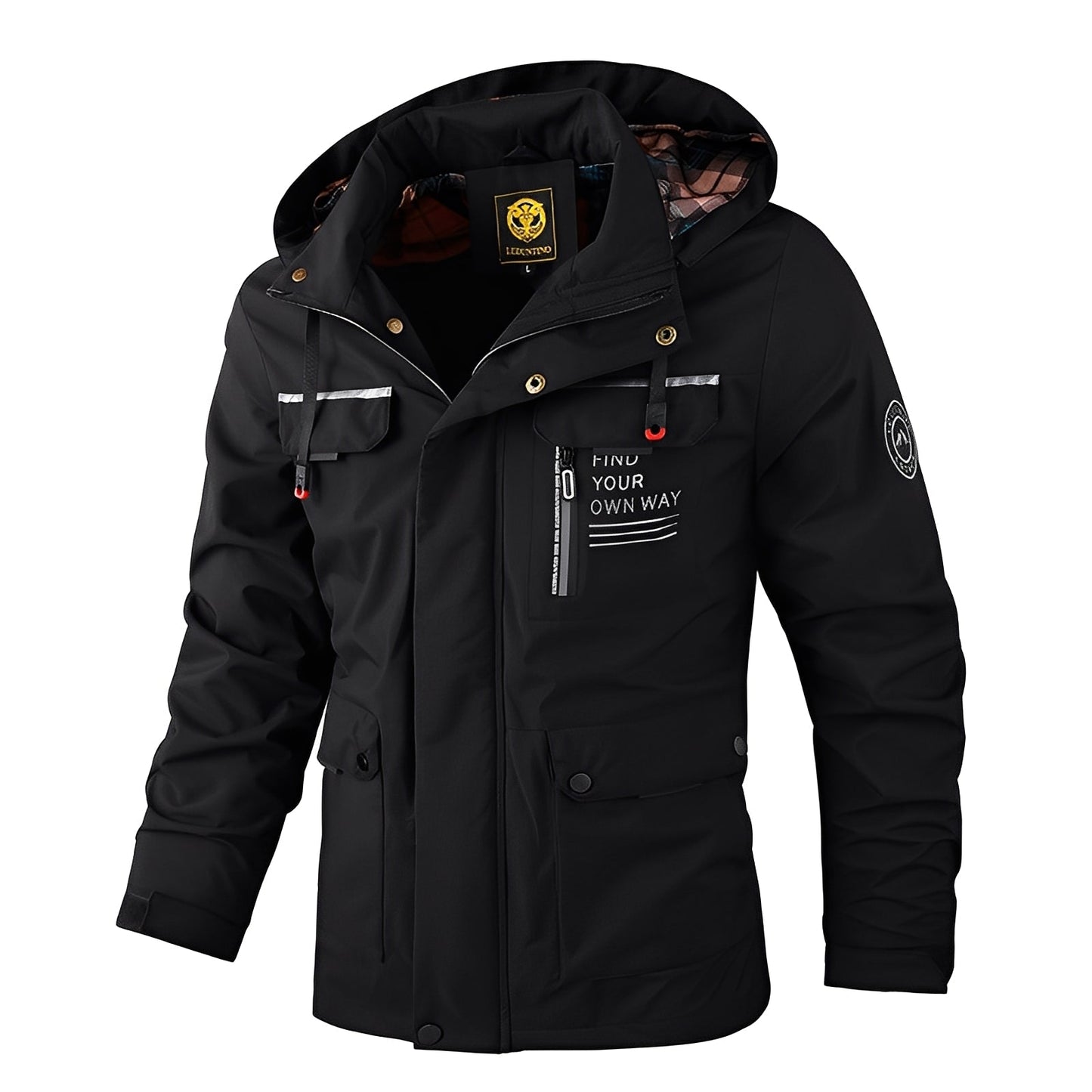 Streetwave Waterproof Insulated Winter Jacket For Men With Hood And Pockets All Weather Warmth