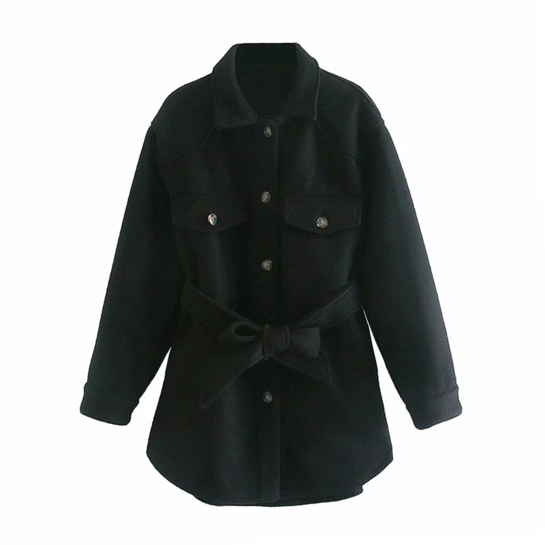 Streetwave Belted Long Coat For Women Warm Winter Coat With Elegant Silhouette And Premium Comfort