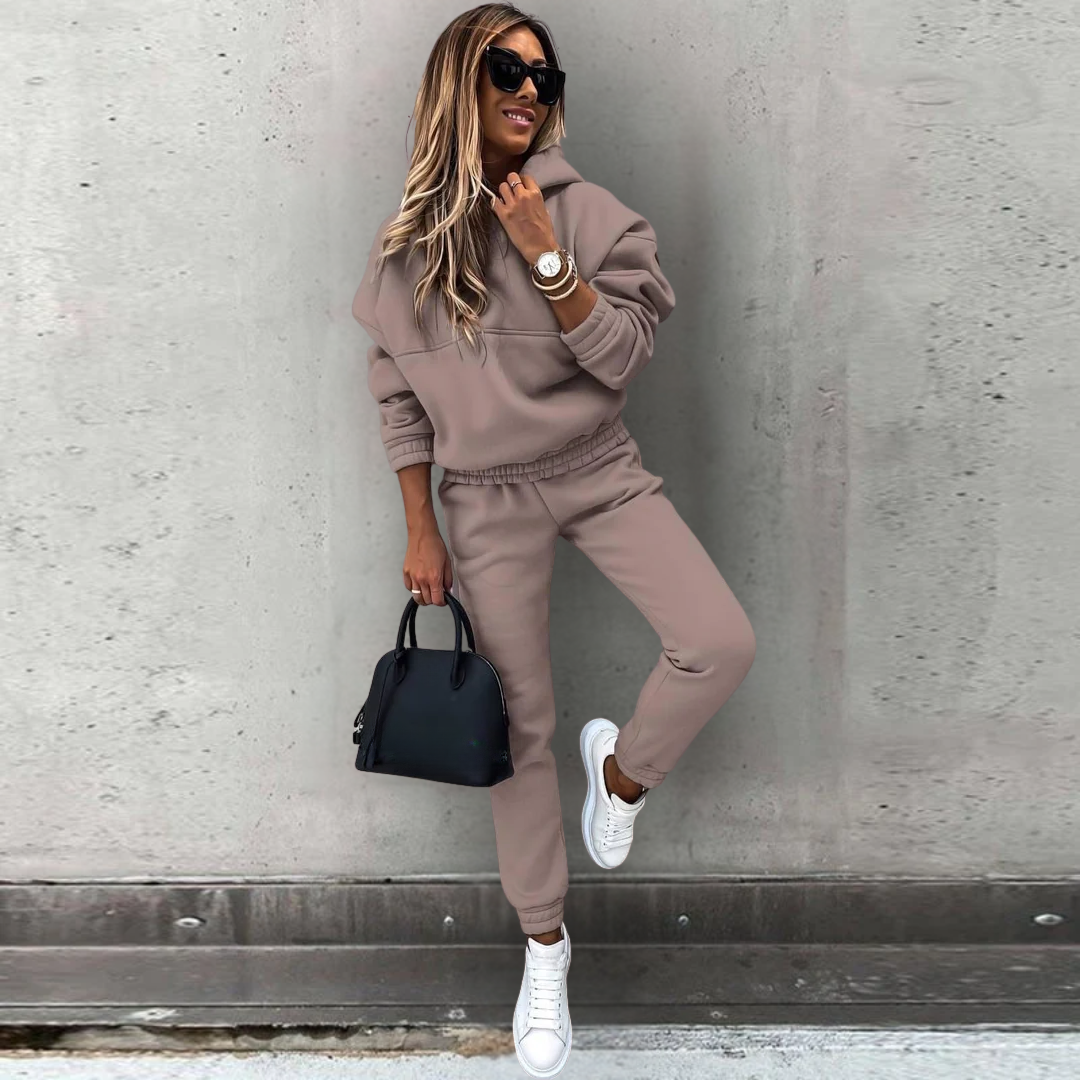 Street Wave Natalie Womens Stretch Fit Hoodie Joggers Set