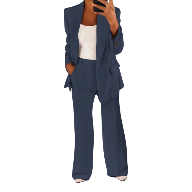 Street-wave Womens Double Breasted Blazer Elegant Fall Office Ready Timeless Chic