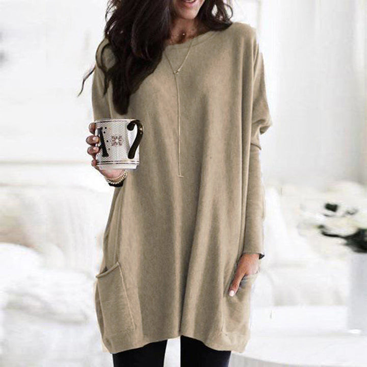 Street Wave Plus Size Oversized Sweater With Pocket For Curvy Women Cozy Chic Everyday