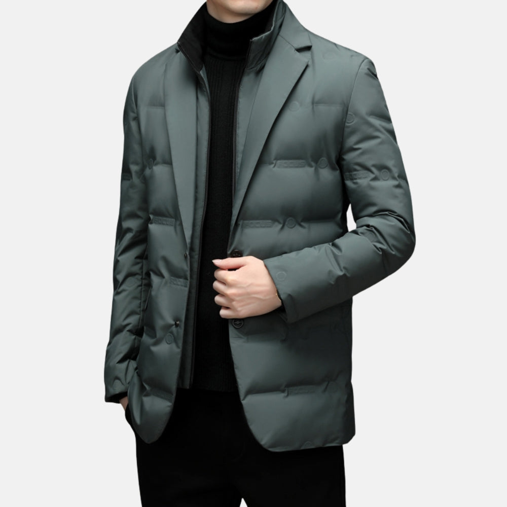 Street-Wave Nordisk Flair Men's Duck Down Jacket Tailored Fit Warmth