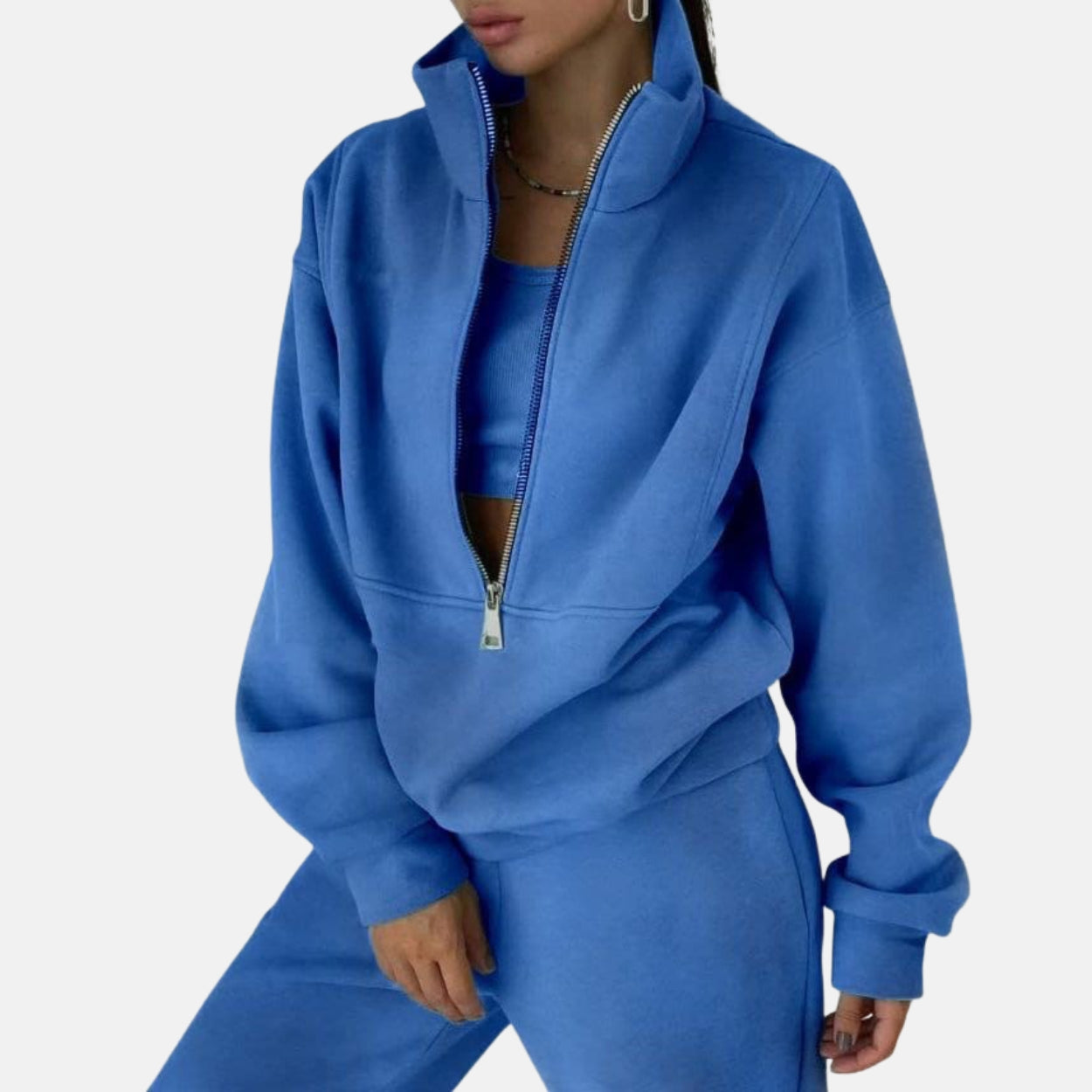 Nordisk Flair Women's Tracksuit Set Relaxed Fit Cotton Blend Full Length