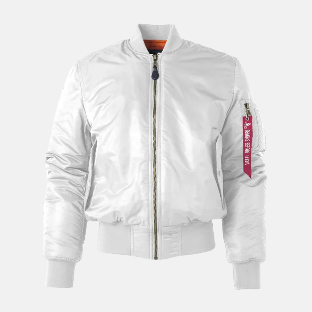 Men's Bomber Jacket With Relaxed Fit Wind Resistant Fabric Pockets And Ribbed Hem Nordisk Flair