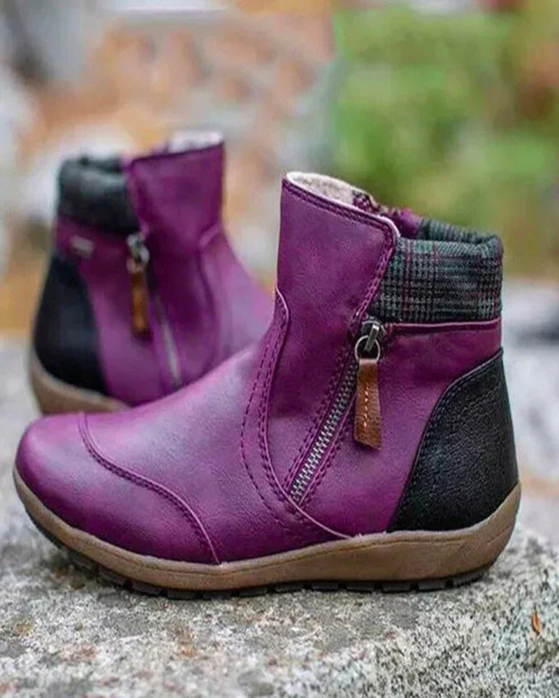 Street-Wave Waterproof Orthopedic Boots With Premium Zipper For Everyday Winter Wearers