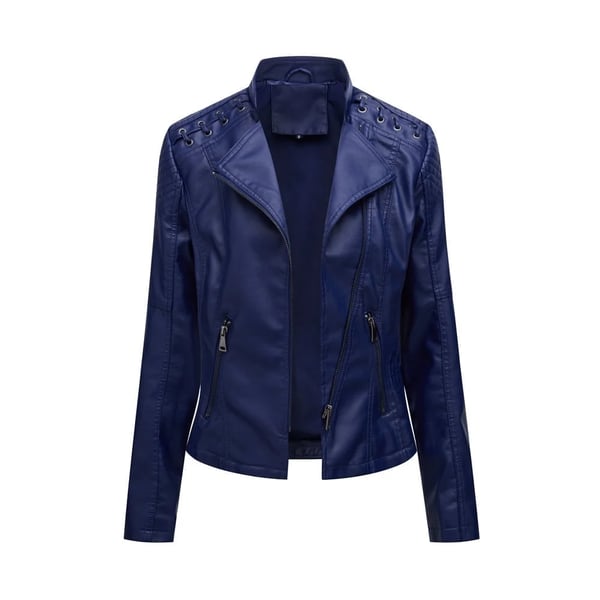 Street-wave Women's Leather Biker Jacket Premium Comfort Fit Durable Zippers Chic Casual