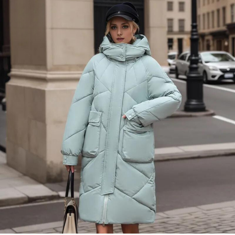 Streetwave Long Winter Coat For Women Warm And Elegant Puffer Jacket For Modern Style