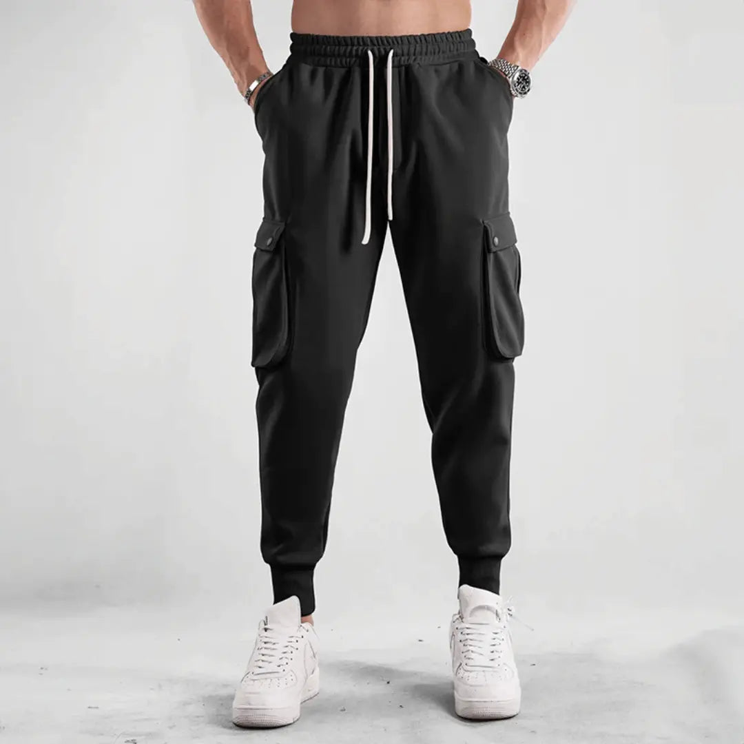 Street-Wave Elite Street Cargo Joggers For Men With Adaptive Breathable Fabric And Cargo Pockets