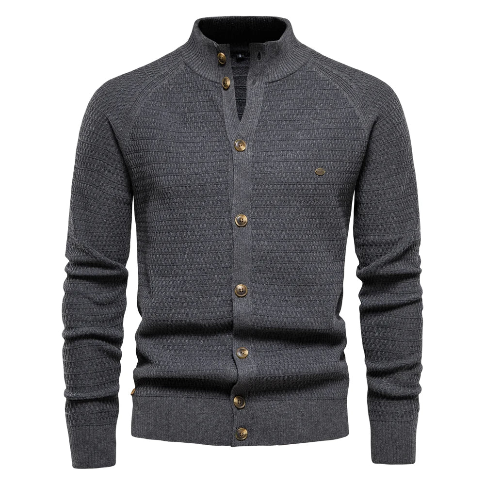 Street-Wave Knit Vest For Classic Mens Outfits Warm Cotton