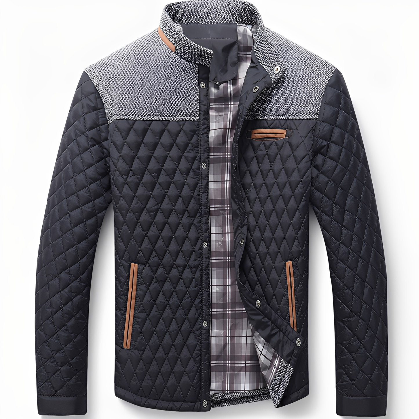 Street-Wave Quilted Jacket For Men Warmth Cushioned Comfort All Day Outdoor Wear