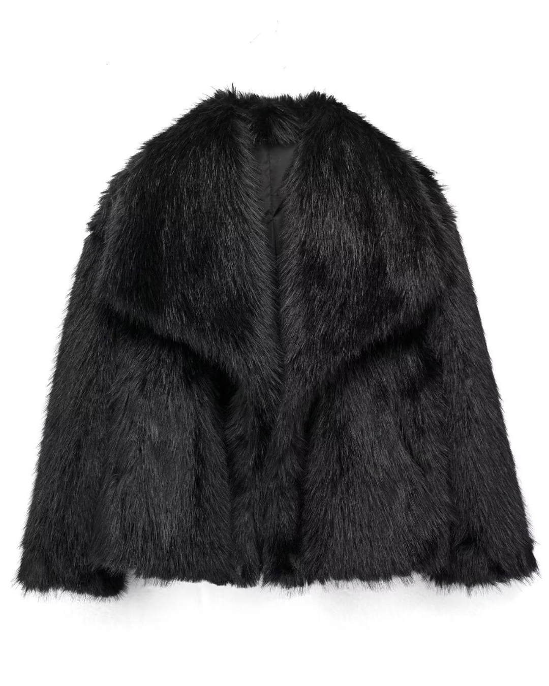 Street Wave Fur Coat Women Regular Fit Belle Couture FP22 Essential Elegance Outerwear