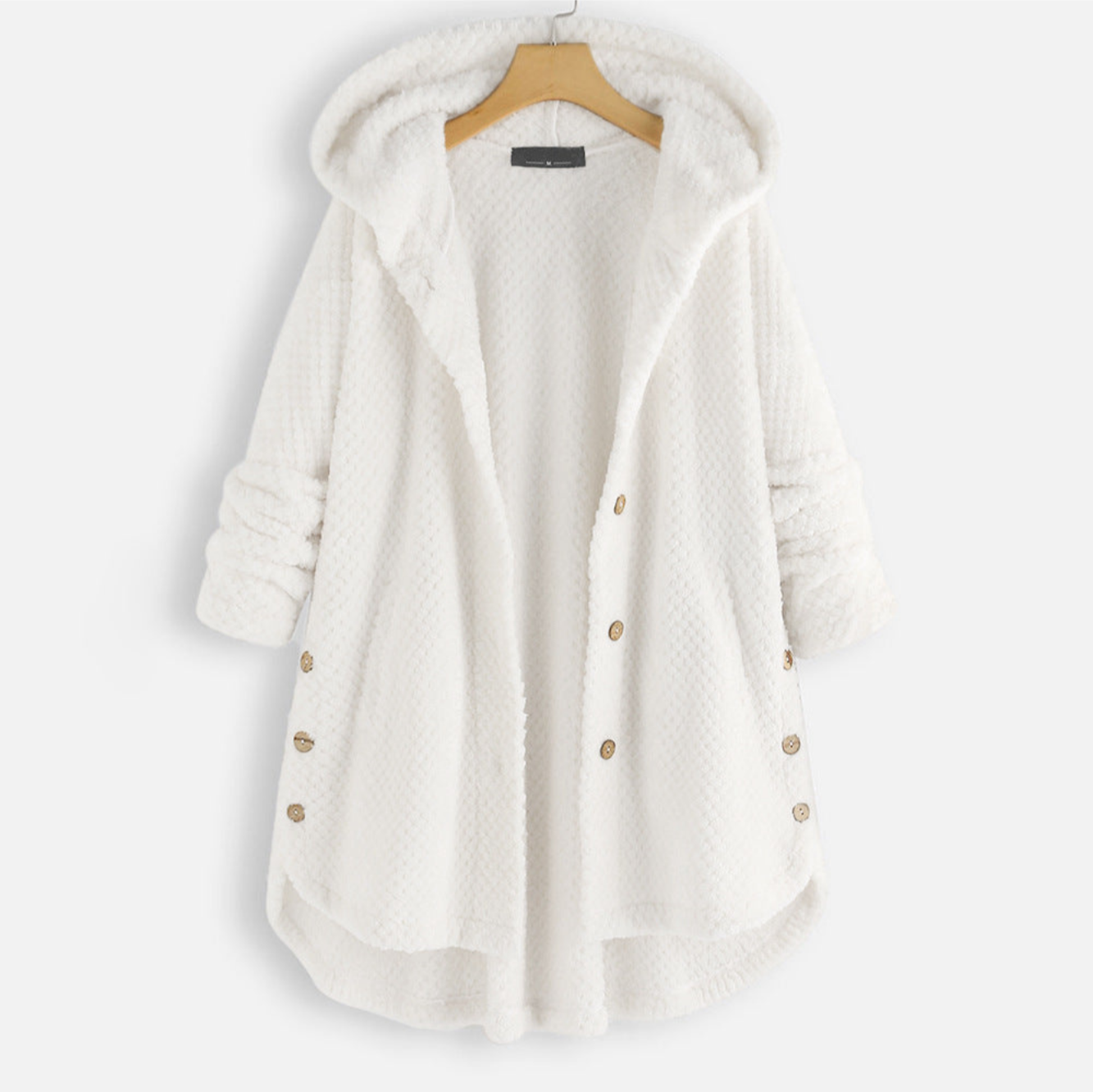 Streetwave Women's Hooded Teddy Coat Soft Warm Faux Fur Winter Outerwear With Cozy Lining