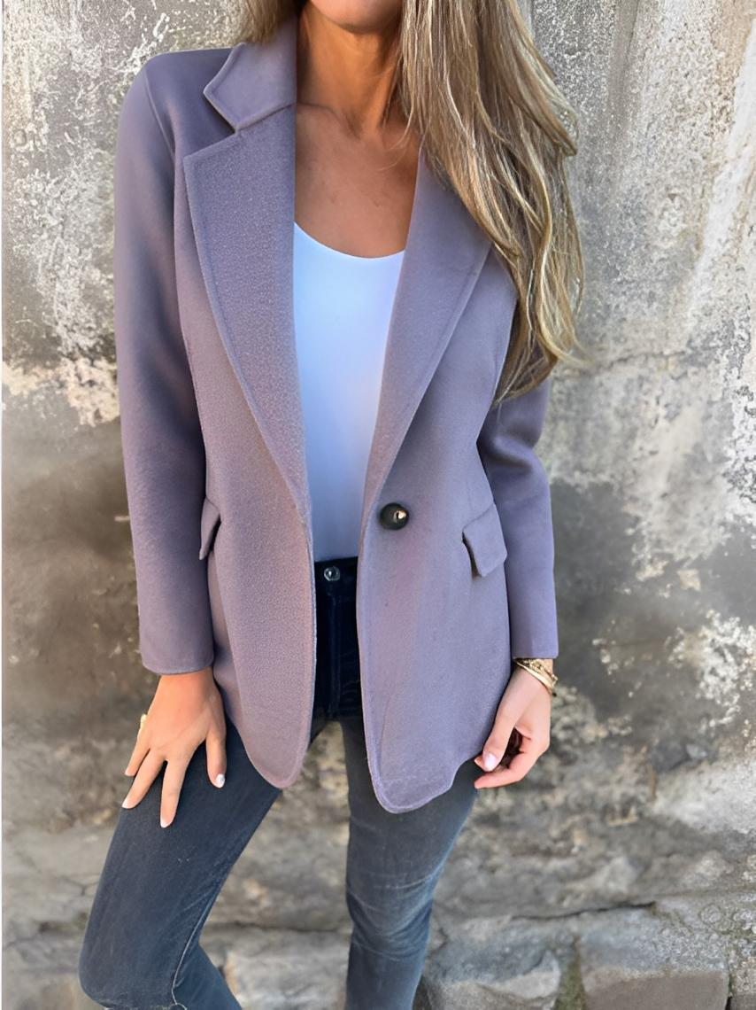 Street-wave Wool Blazer for Women Timeless Versatile Tailoring Premium Material for Work and Events