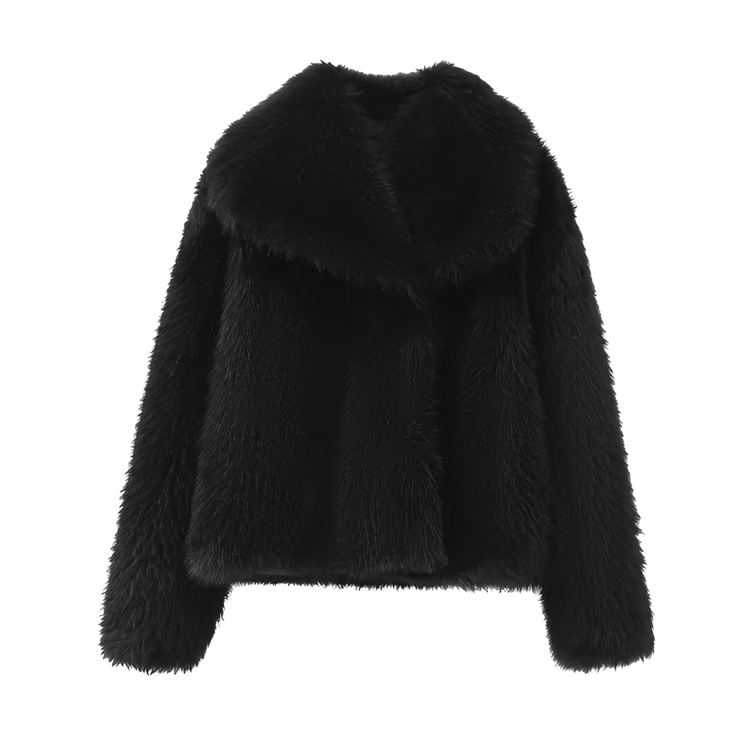 Street-wave Faux Fur Coat For Women Ultra Soft Plush Warmth And Elegant Winter Style