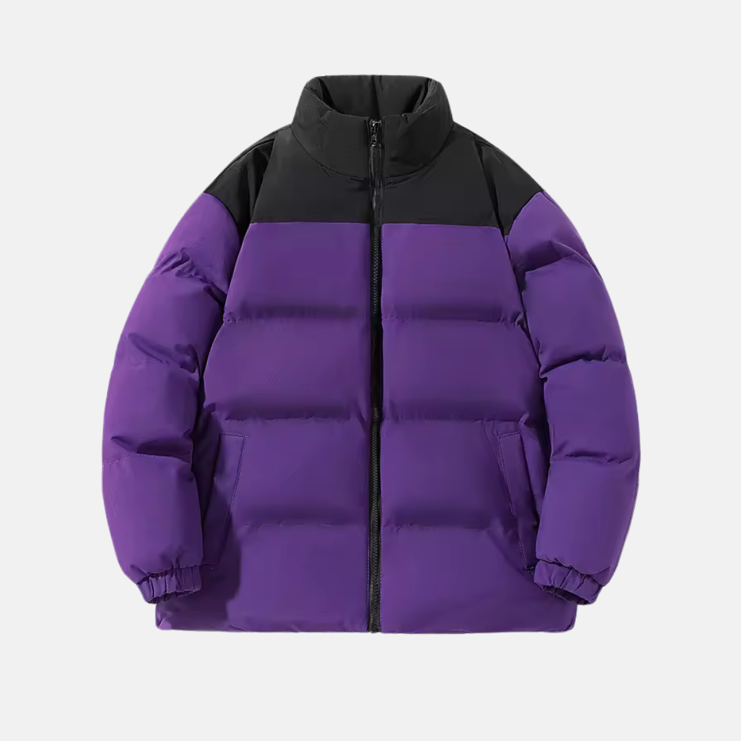 Street-Wave Mens Padded Jacket Relaxed Fit Water Resistant Quilted Insulation Stand Collar Nordisk Flair