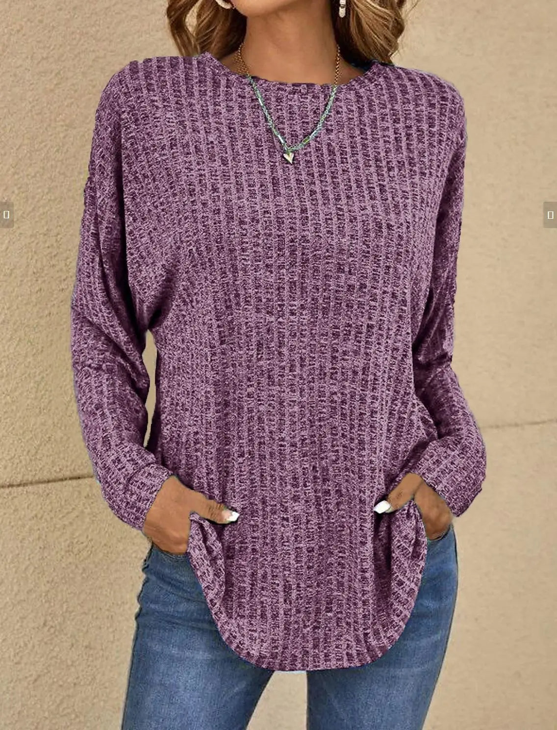 Street-wave Women Stretch Knit T Shirt Blouse For All-Day Comfort And Flattering Silhouette