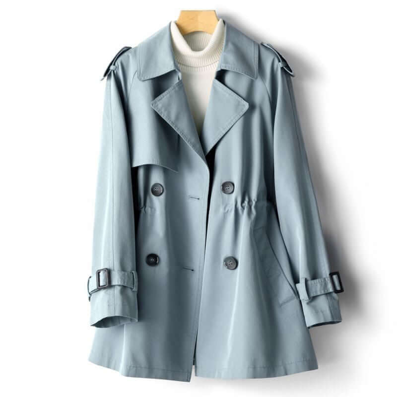 Street Wave Womens Tailored Trench Coat Timeless Chic Fit For Modern Women All Day Everyday Wardrobe Essential