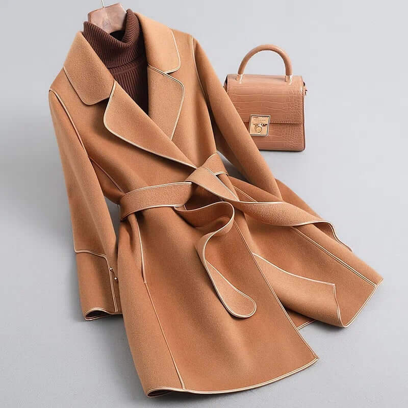 Street-Wave Long Winter Wool Coat For Women With Luxurious Warmth And Tailored Fit