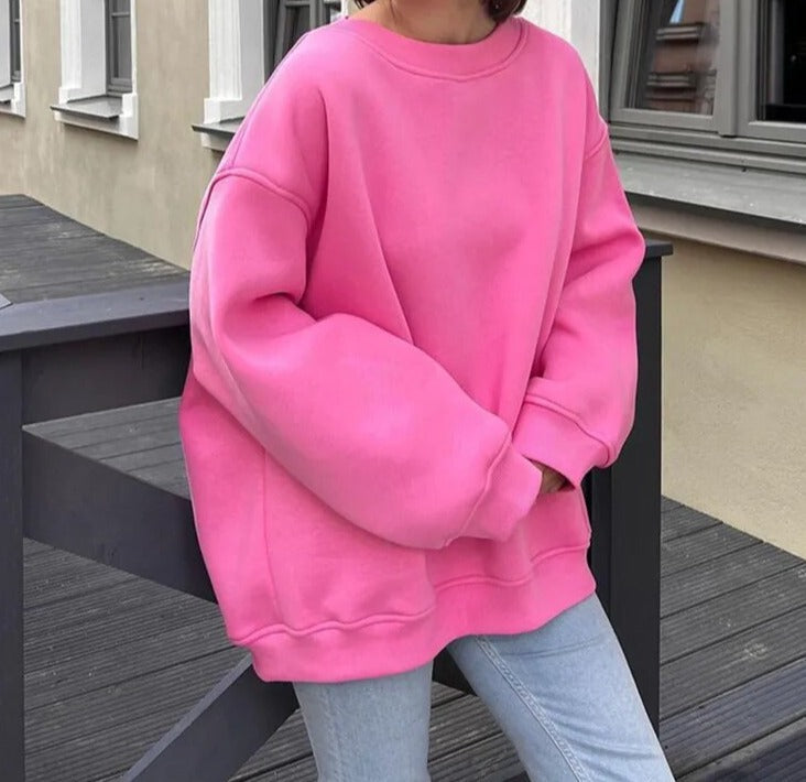 Streetwave Oversized Knit Pullover For Cozy Layering And Relaxed Everyday Streetwear Wardrobe