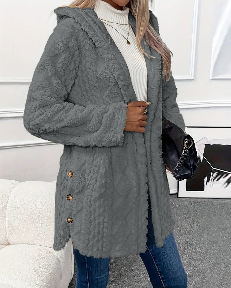 Street Wave Faux Fur Coat For Women Timeless Warmth Cozy Style Outerwear Soft Lined Winter Essential For Cold Weather