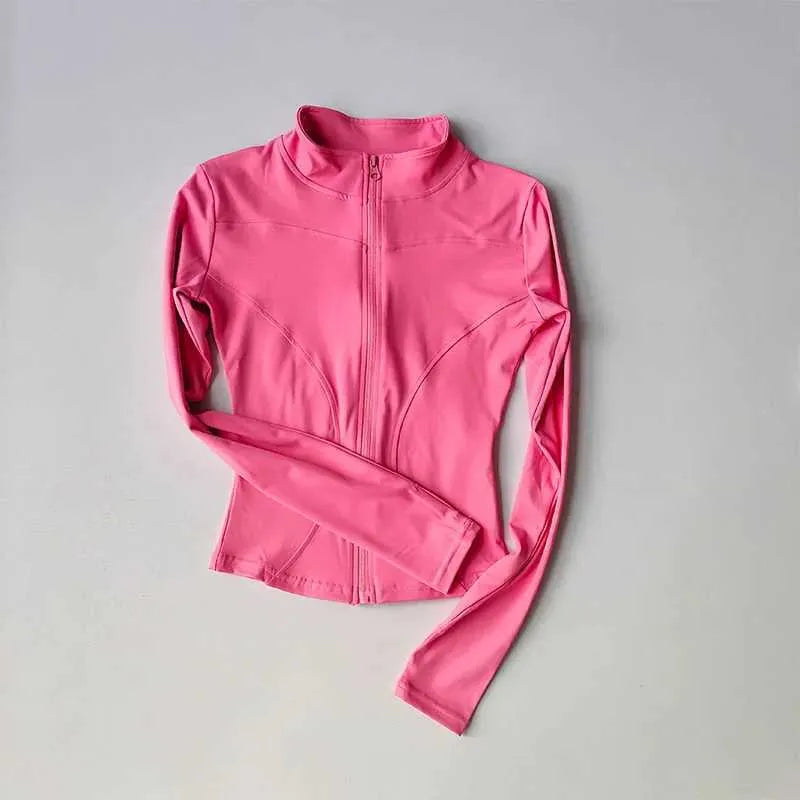 Street-wave Womens Breathable Moisture-Wicking Zip Up Activewear Jacket Full Zip Stylish Fitness Outerwear