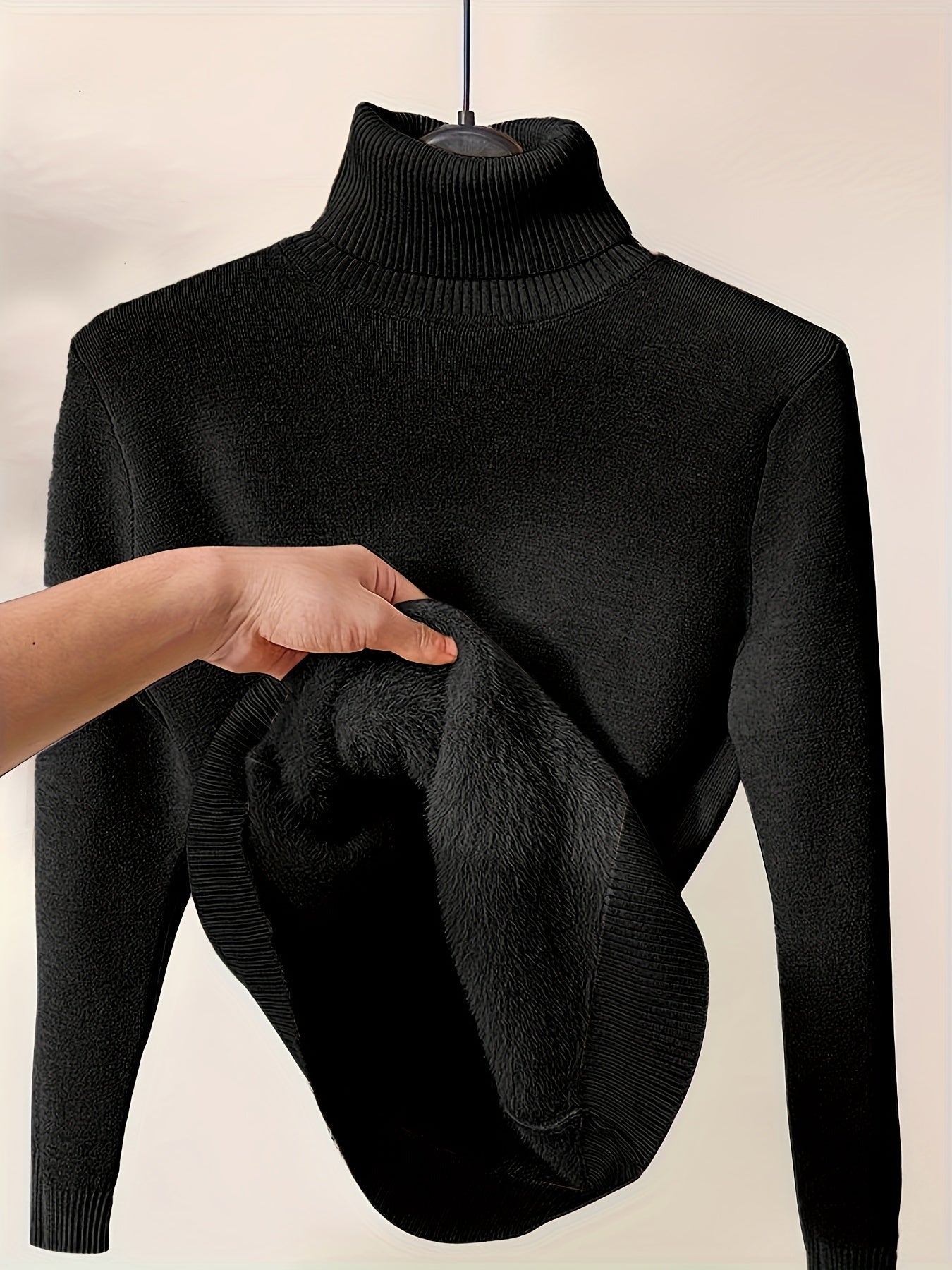 Street-Wave Knit Turtleneck Sweater Warmth And Comfort For Winter Days And Everyday Casual Style