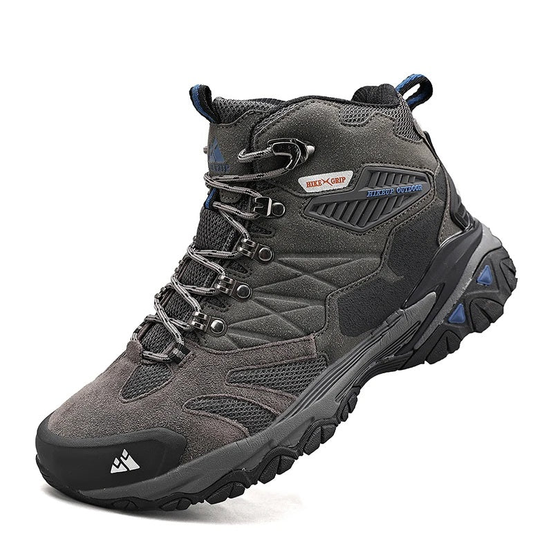 Decotic Hiking Boots High Shaft Ankle Support Waterproof Outdoor Shoes For Men Street-wave